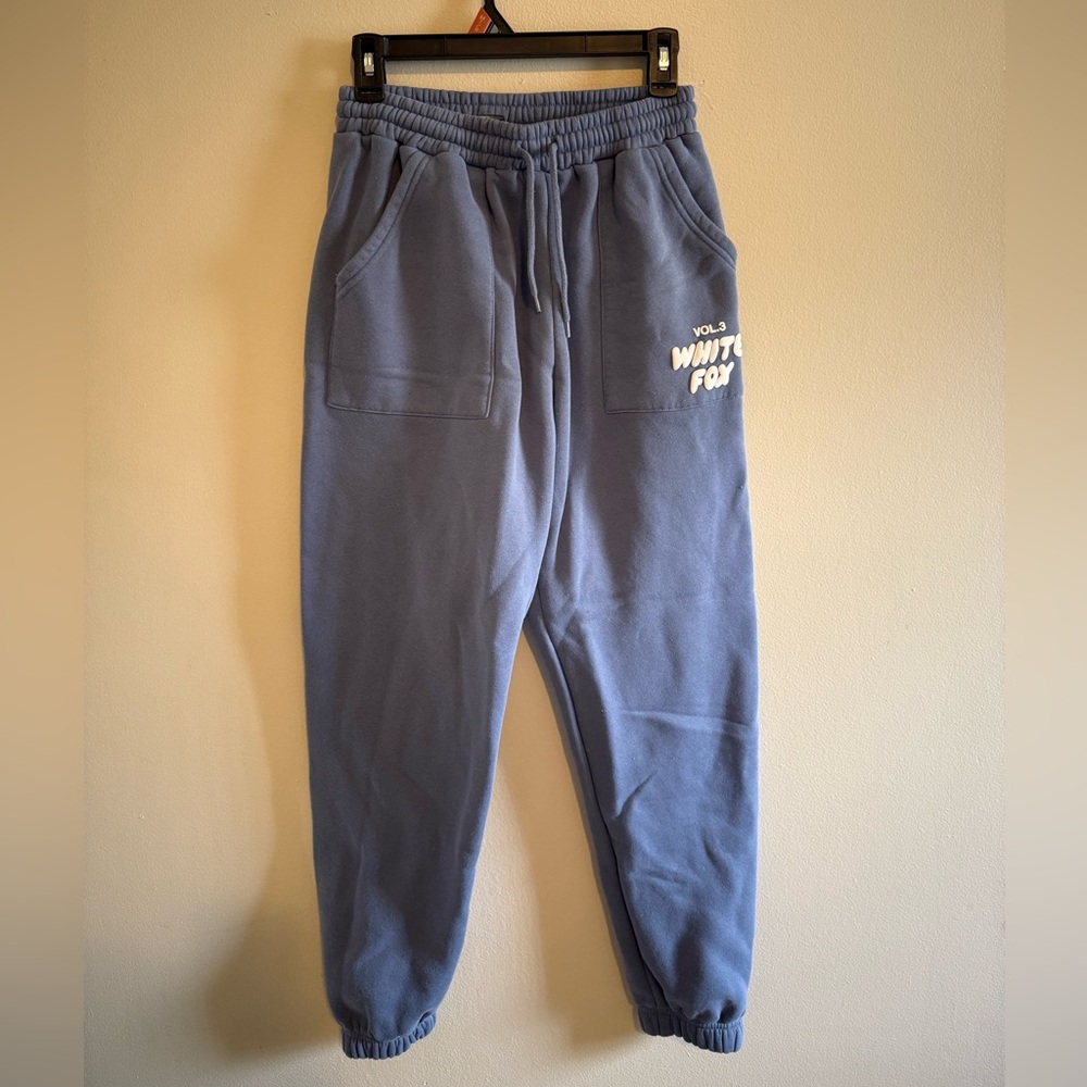 Blue White Fox sweatpants